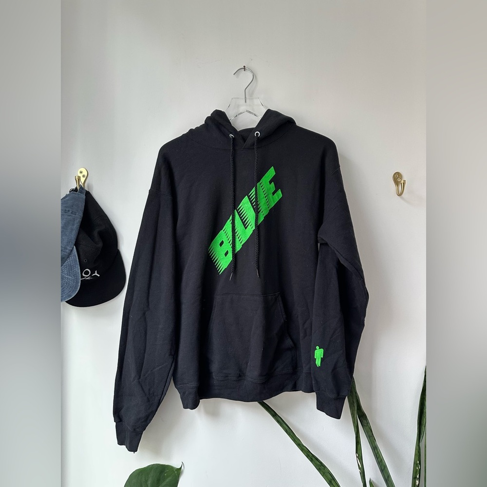 Billie Eilish green and black hoodie (2020)